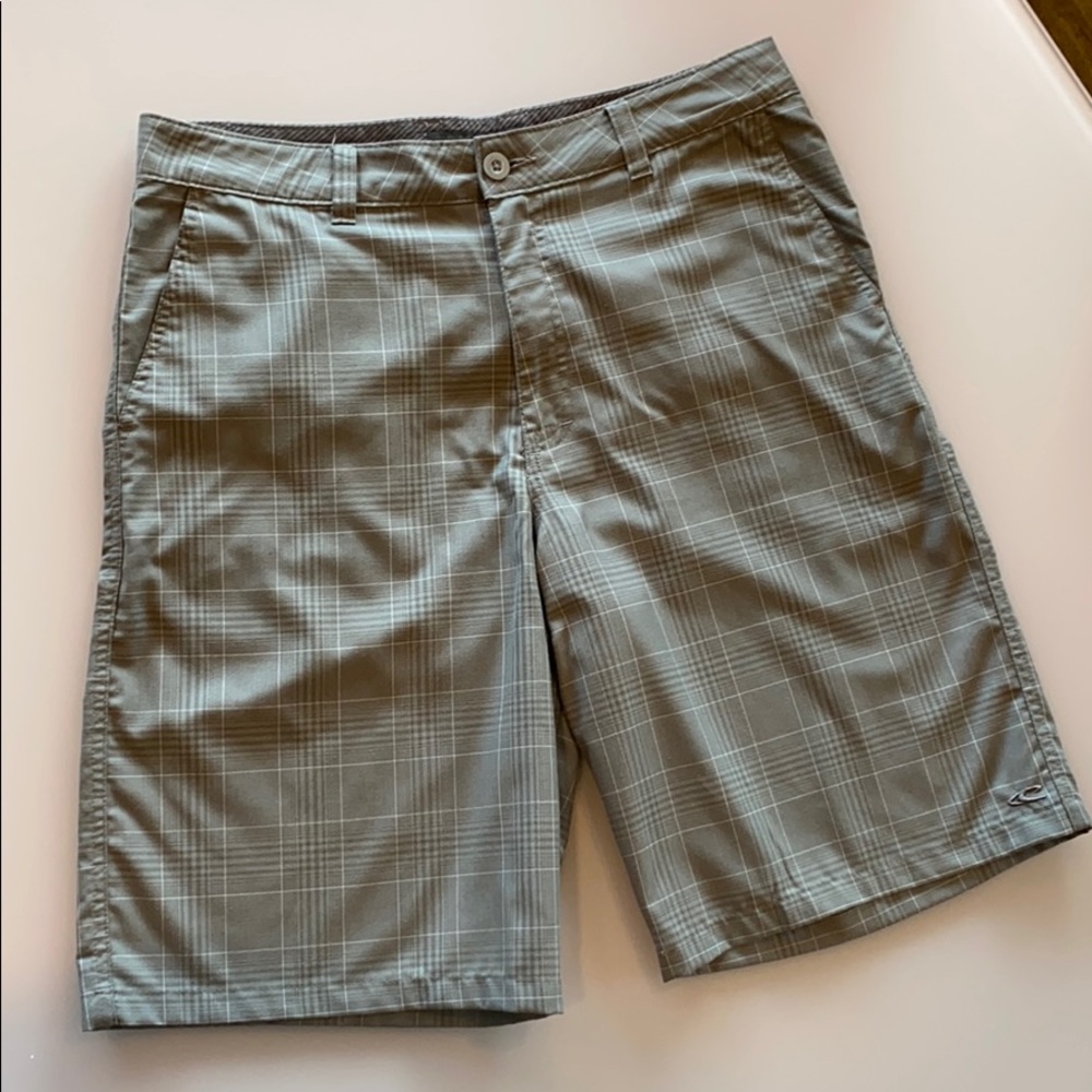 O’Neil gray plaid shorts